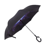 Maxbell Double Layer Inverted Reversible Umbrellas Umbrella Parasol Upside Down Starry Sky