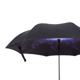 Maxbell Double Layer Inverted Reversible Umbrellas Umbrella Parasol Upside Down Starry Sky