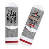 Maxbell Mens Womens Fashion Cotton Novelty Letter Printed Ankle Socks Gray