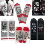 Maxbell Mens Womens Fashion Cotton Novelty Letter Printed Ankle Socks Gray