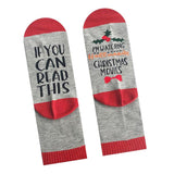 Maxbell Mens Womens Fashion Cotton Novelty Letter Printed Ankle Socks Red