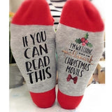 Maxbell Mens Womens Fashion Cotton Novelty Letter Printed Ankle Socks Red