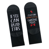 Maxbell Mens Womens Fashion Cotton Novelty Letter Printed Ankle Socks Black