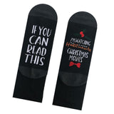 Maxbell Mens Womens Fashion Cotton Novelty Letter Printed Ankle Socks Black