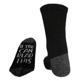 Maxbell Mens Womens Fashion Cotton Novelty Letter Printed Ankle Socks Black