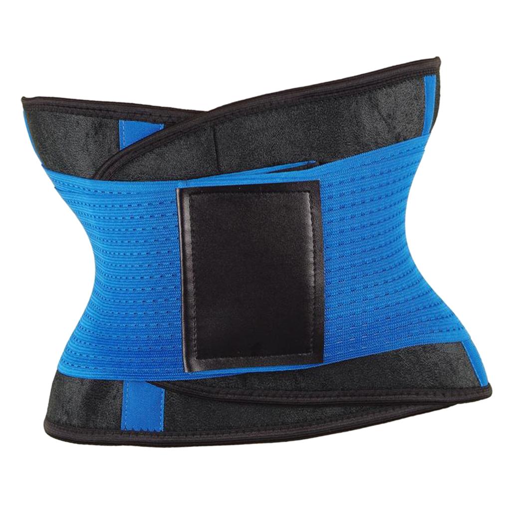 Womens Waist Cincher Girdle Belt Body Shaper Tummy Trainer Corset Blue 3XL