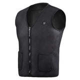 Maxbell Men's Electric Heating Vest Winter Warm Up Jacket Battery Heated Coats 3XL