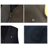 Maxbell Men's Electric Heating Vest Winter Warm Up Jacket Battery Heated Coats 3XL