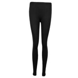 Maxbell Ladies Fleece Lined Leggings Thick Winter Warm Tights  Black Footless