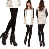 Maxbell Ladies Fleece Lined Leggings Thick Winter Warm Tights  Black Footless