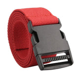 Maxbell Outdoor Breathable Men Waist Belt Quick Release Buckle Red