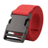 Maxbell Outdoor Breathable Men Waist Belt Quick Release Buckle Red
