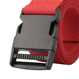 Maxbell Outdoor Breathable Men Waist Belt Quick Release Buckle Red