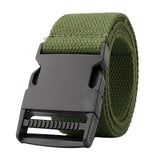 Outdoor Breathable Men Waist Belt Quick Release Buckle Green