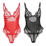 Maxbell Bodysuit Lingerie Leotard M Black