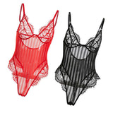 Maxbell Bodysuit Lingerie Leotard M Black