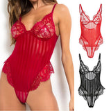 Maxbell Bodysuit Lingerie Leotard L Black
