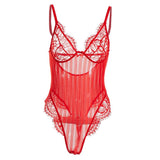 Maxbell Bodysuit Lingerie Leotard L Red