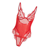 Maxbell Bodysuit Lingerie Leotard L Red