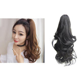 Maxbell Women Clip-On Ponytail Hair Extension Curly Claw Hair Clip On B