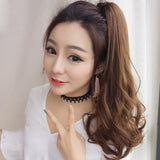 Maxbell Women Clip-On Ponytail Hair Extension Curly Claw Hair Clip On B