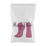 Maxbell Womens Sport Gym Yoga Socks Non Slip Half Toe Sticky Grip Socks  Rose red