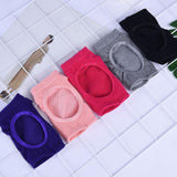 Maxbell Womens Sport Gym Yoga Socks Non Slip Half Toe Sticky Grip Socks  Rose red