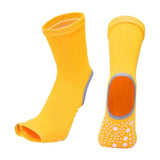 Maxbell Yoga Socks Womens Toeless Non Slip Rubber Grip Heel Barre Dance Socks Yellow