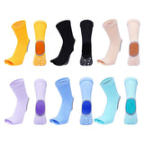 Maxbell Yoga Socks Womens Toeless Non Slip Rubber Grip Heel Barre Dance Socks Yellow