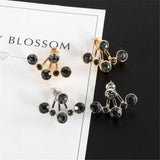 Maxbell Women's Alloy Claw Design Ear Stud Earrings for Party Costume Jewelry Silver