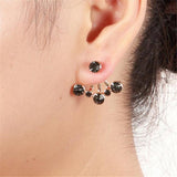 Maxbell Women's Alloy Claw Design Ear Stud Earrings for Party Costume Jewelry Silver