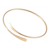 Maxbell Open Cuff Bracelet Adjustable Skinny Wire Bangle Womens Jewelry Golden