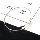 Maxbell Open Cuff Bracelet Adjustable Skinny Wire Bangle Womens Jewelry Golden