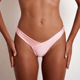 Maxbell Womens Low-Rise Thong T-Back Pearls Bottom G-String Underwear Pink XL