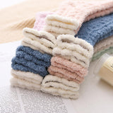 Womens Winter Thick Warm Sleep Floor Socks Soft Slipper Socks Gray