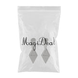 Maxbell Quadrangle Earrings Women Dangle Ear Stud Fashion Earrings Jewelry Silver