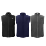 Maxbell USB Heated Vest Fleece Lightweight Charging Heating Vest Black M