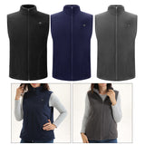 Maxbell USB Heated Vest Fleece Lightweight Charging Heating Vest Black M