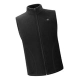 Maxbell USB Heated Vest Fleece Lightweight Charging Heating Vest Black L