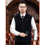 Maxbell USB Heated Vest Fleece Lightweight Charging Heating Vest Black L