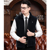 Maxbell USB Heated Vest Fleece Lightweight Charging Heating Vest Black L