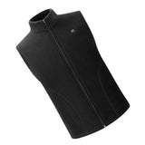 Maxbell USB Heated Vest Fleece Lightweight Charging Heating Vest Black XL