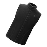 Maxbell USB Heated Vest Fleece Lightweight Charging Heating Vest Black XL