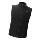 Maxbell USB Heated Vest Fleece Lightweight Charging Heating Vest Black XL