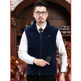 Maxbell USB Heated Vest Fleece Lightweight Charging Heating Vest Dark Blue M