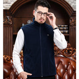 Maxbell USB Heated Vest Fleece Lightweight Charging Heating Vest Dark Blue M