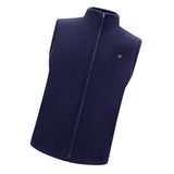 Maxbell USB Heated Vest Fleece Lightweight Charging Heating Vest Dark Blue XXL