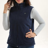 Maxbell USB Heated Vest Fleece Lightweight Charging Heating Vest Dark Blue XXXL