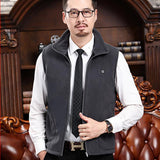 Maxbell USB Heated Vest Fleece Lightweight Charging Heating Vest Gray XXXL