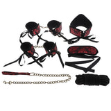 Maxbell 5 pcs/set Adjustable Nylon Handcuffs Wrist Ankle Cuffs Restraint Accessories